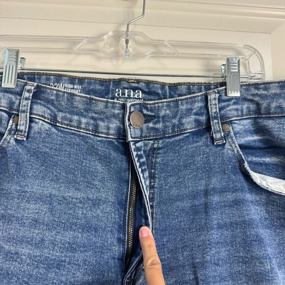 A.n.a. Distressed High Rise Straight Jeans 22W - Picture 6 of 9